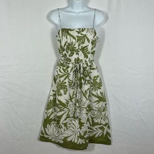 Ann Taylor Cotton/Silk spaghetti strap dress 6